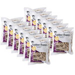 (12 PK) RUBBER BANDS NATU RAL COLOR