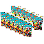 (12 PK) POM POMS 1.5IN AS ST COLORS