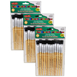 (3 PK) BRUSHES STUBBY EAS EL FLAT