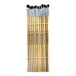 BRUSHES EASEL FLAT 1/4IN BRISTLE