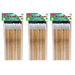 (3 ST) BRUSHES EASEL FLAT 1/2IN