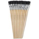 BRUSHES EASEL FLAT 3/4IN BRISTLE