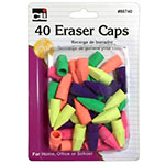 PENCIL ERASER CAPS ASSORT ED COLORS