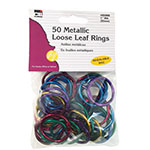 ASSORTED COLOR METALLIC B OOK RINGS