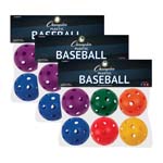 (3 ST) PLASTIC BALLS BASE BALL SIZE