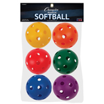 PLASTIC BALLS SOFTBALL SI ZE 6 SET