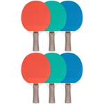 (6 EA) TABLE TENNIS PADDL E RUBBER