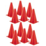 (12 EA) SAFETY CONE 9IN H IGH