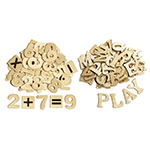 WOOD LETTERS & NUMBERS