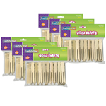 (6 PK) WOOD FLAT SLOTTED CLOTHESPIN