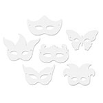 DIE CUT MARDI GRAS MASKS 24PK