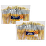 (2 ST) WOOD BRUSHES 24 PE R PK