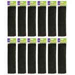 (12 PK) CHENILLE STEMS BL ACK 12IN