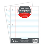 FILLER PAPER WIDE RULED 1 00/PK