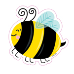 BEES 3 INCH DESIGNER CUT- OUTS