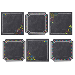 COLORFUL CHALK CARDS 6IN CUT OUTS