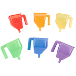 TRANSLUCENT FUNNELS SET - SET OF 6