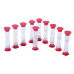 1 MINUTE SAND TIMERS SET OF 10