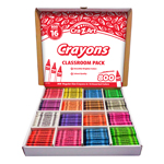 CRAYONS, 800CT, 16 COLORS