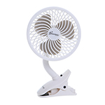 WHT EZY-FIT DELUXE CLIP O N FAN