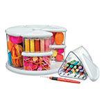 CAROUSEL ORGANIZER 9 BIN WHITE