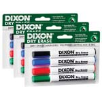 (3 ST) DRY ERASE MARKRS W EDGE TIP