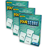 (3 PK) FOUR SCORE PHONICS CARD GAME