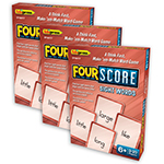 (3 PK) 4 SCORE SIGHT WORD CARD GAME