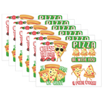 (6 PK) PIZZA STICKERS JUM BO SCENTED