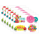 (6 PK) BUBBLEGUM STICKERS JUMBO