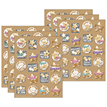 (6 PK) STAR SUGAR COOKIE STICKERS