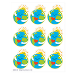 (12 PK) EARTH STICKERS GI ANT