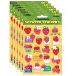 (6 PK) STRAWBERRY SCENTED STICKERS