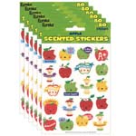 (6 PK) APPLE STICKERS SCE NTED