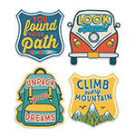 ADVENTURER STICKER BADGES