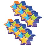 (6 PK) STARS ASSORTED PAP ER CUT OUT