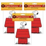 (3 PK) SNOOPY ON DOG HOUS E ACCENTS