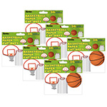 (6 PK) BASKETBALL ASSORTE D CUT OUTS