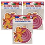 (3 PK) CANDY LAND ASSORTE D PAPER