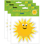 (3 PK) SUN PAPER CUTOUTS