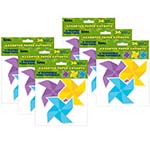 (6 PK) PINWHEELS PAPER CU T-OUTS