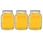 (3 PK) HIVE MASON JAR CUT -OUTS