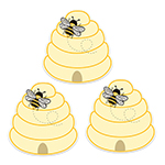 (3 PK) THE HIVE - BEEHIVE CUT-OUTS