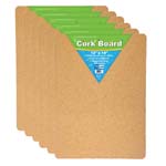 (6 EA) CORK BULLETIN BOAR D 12X18