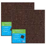 (2 EA) 12X12 DARK CORK SQ UARES 4 PK