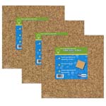 (3 PK) CORK TILES 6INX6IN 4 PER