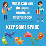 KEEP SOME SPACE WALL STIC KERS 5PK