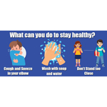 HOW TO STAY HEALTHY FLOOR STICKERS