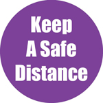 KEEP A SAFE DISTANCE PRPL E ANTISLIP