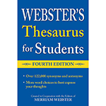 WEBSTERS THESAURUS FOR ST UDENTS